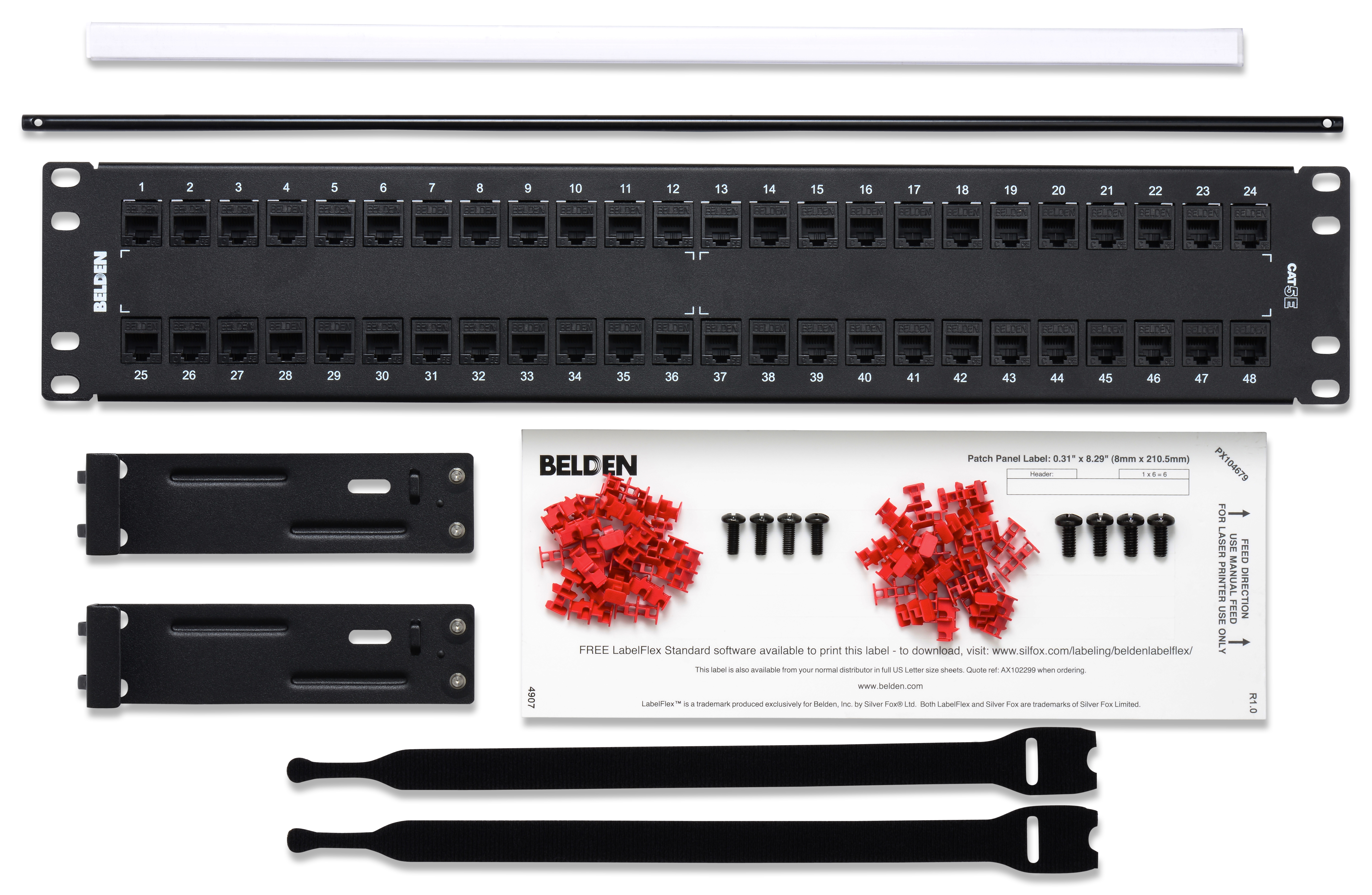 Rack-Mount Panel - CAT 5E KCONN PP 48 2U
