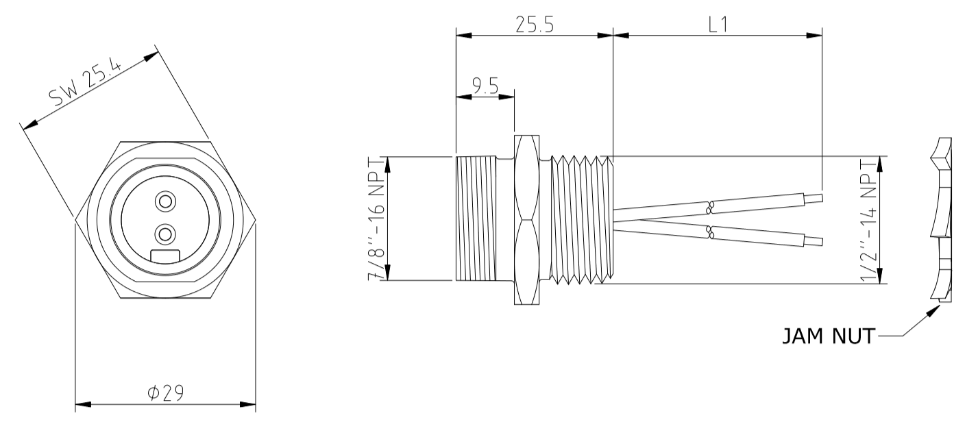 7/8", 1", 1 1/8" Series-RKF 201-678
