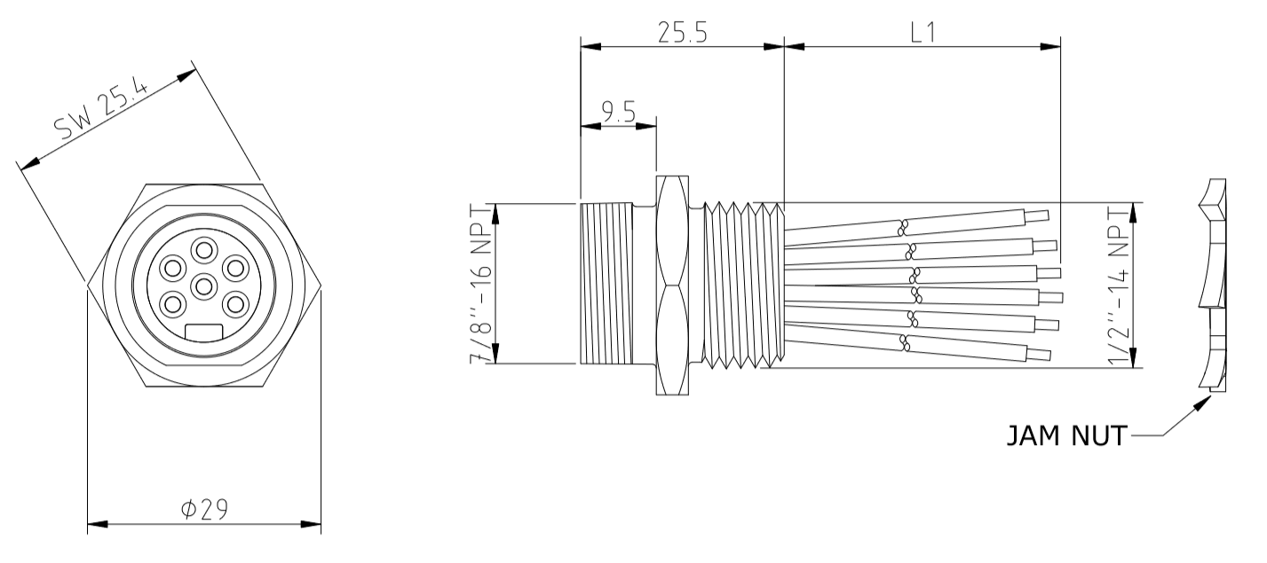 7/8", 1", 1 1/8" Series-RKF 601A-697