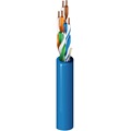 Product image for BELDEN 1583A 006U1000 CAT5E NS BLU CMR 200MHZ CBOX (OD .190)
