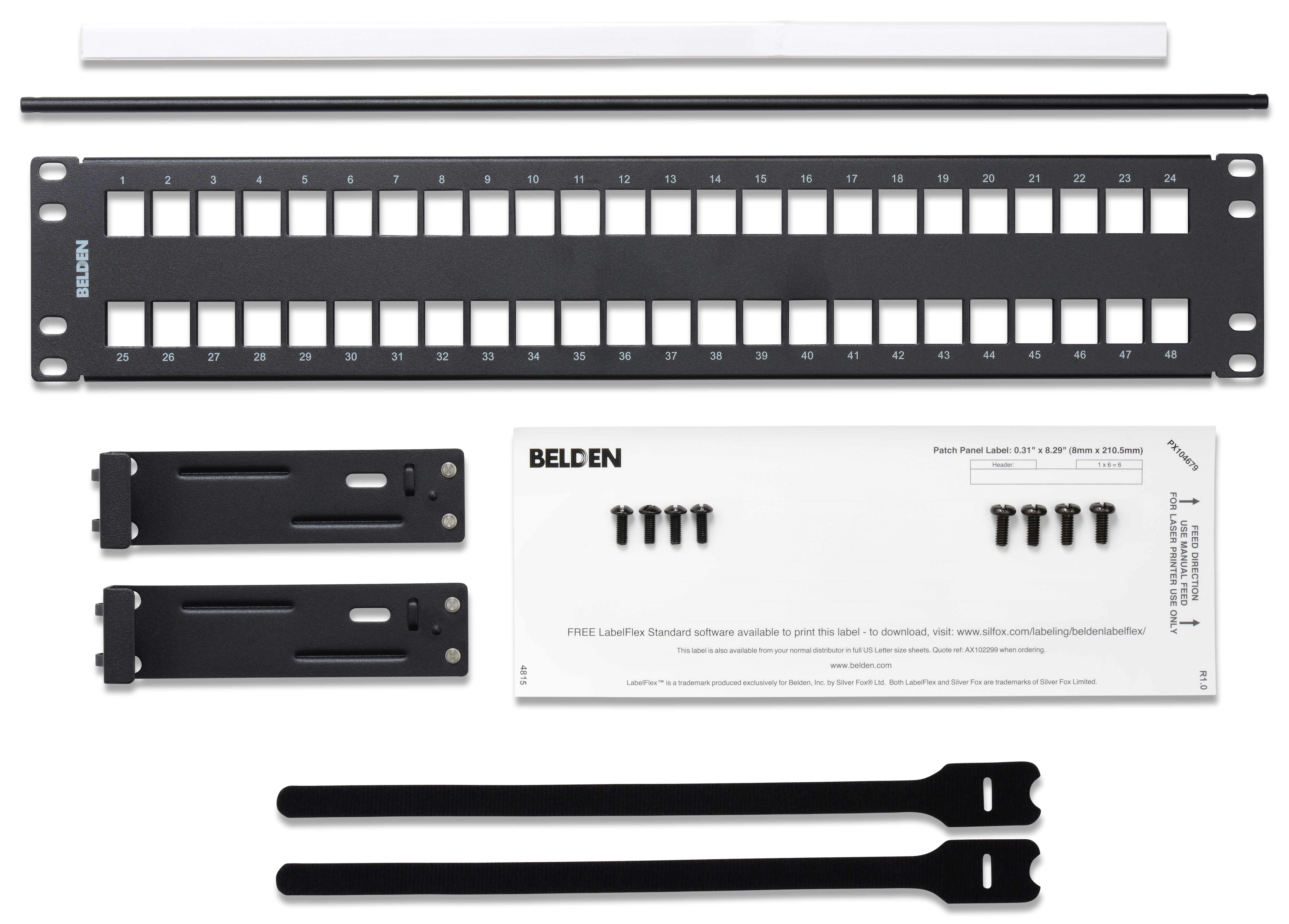 Product image for HDWR PATCH PANEL 48PT 2U