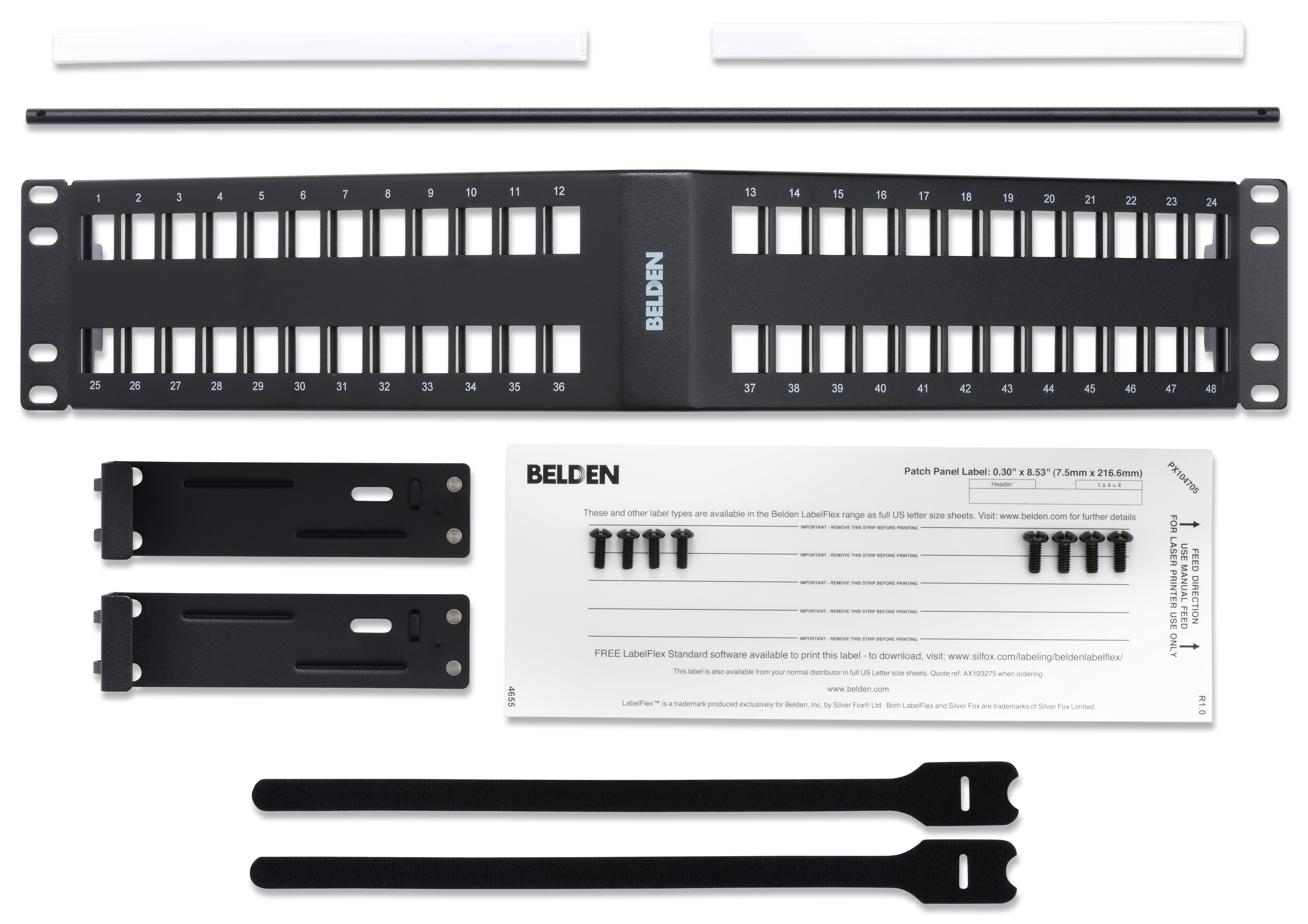 KCONN Angled PP 48 2U