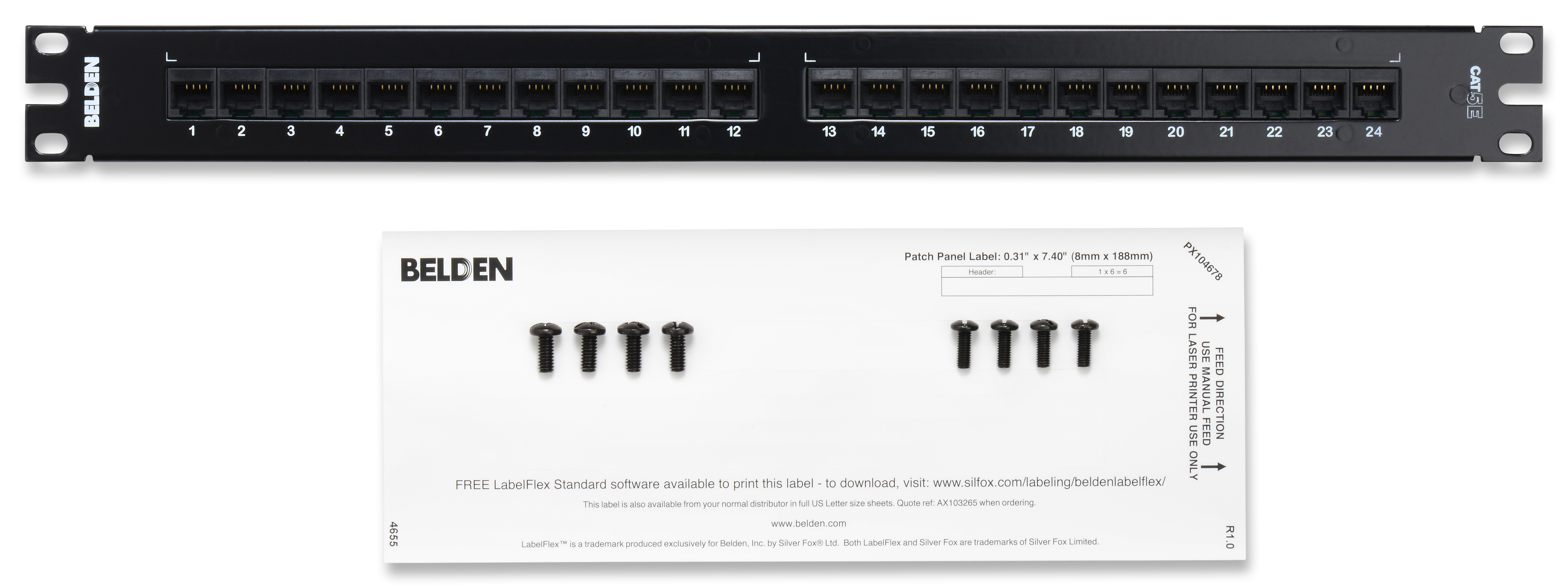 CAT 5E HDPP BIX 24 1U