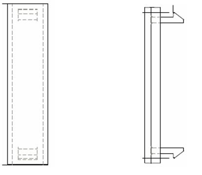 BLANK (HALF) EUROMOD FACEPLATE