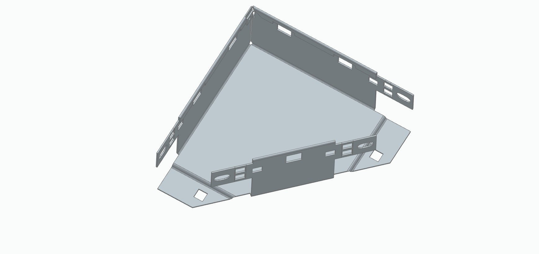 WireMesh Tray Horizontal Bend-