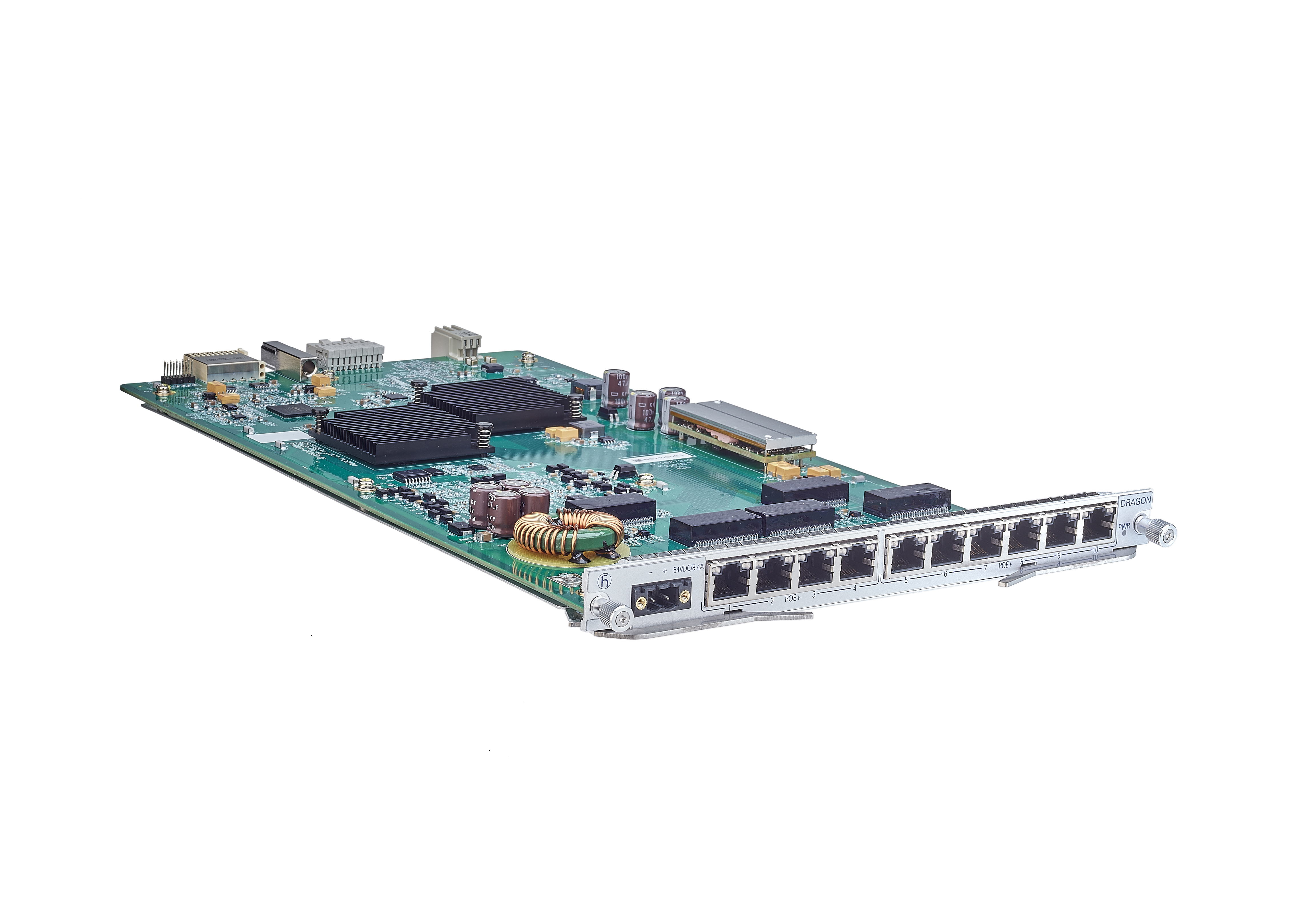 D4K-10TP-RJ45/PoE+, Linecard