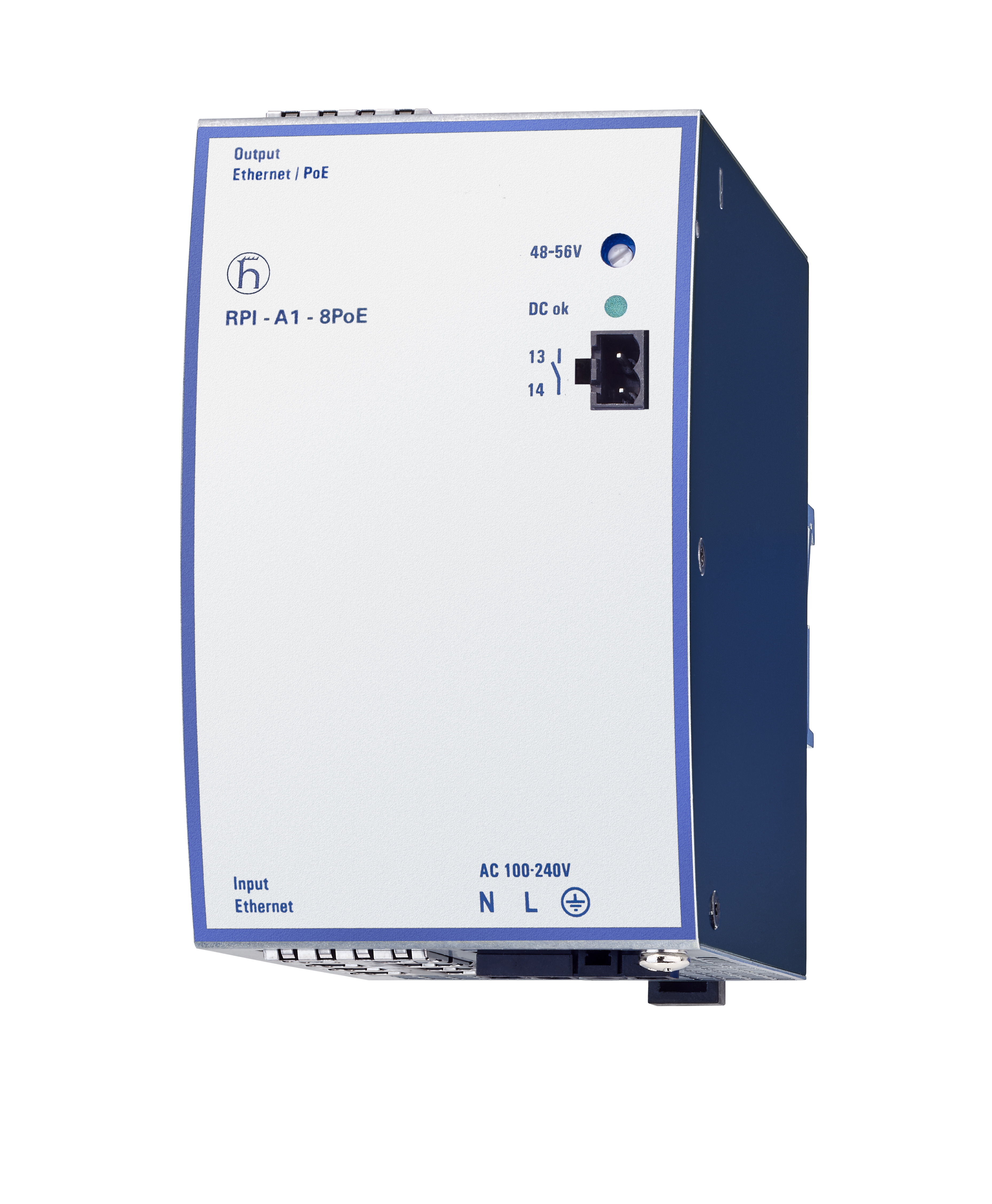 Rail Power Injector, RPI-A1-8PoE