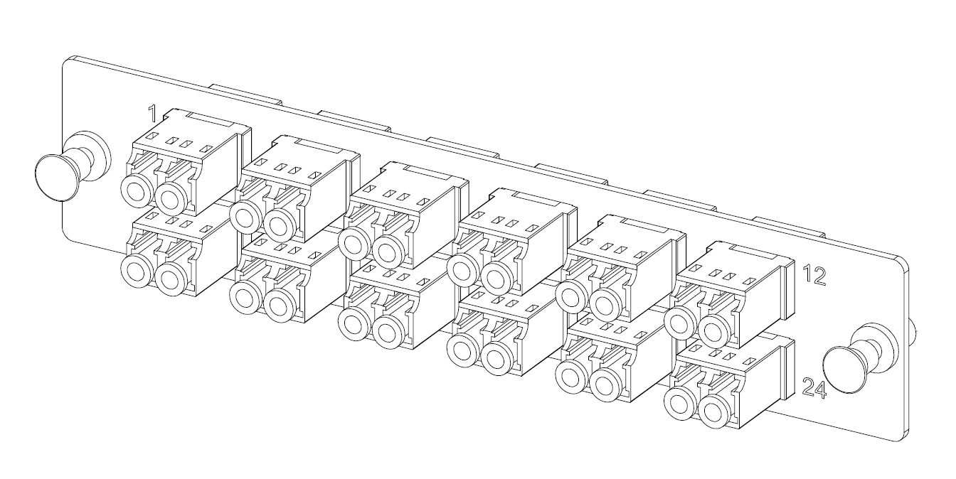 AP Series FX Adapter Strip LC Duplex