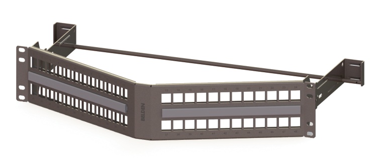 KCONN Shielded Angled PP 48 2U