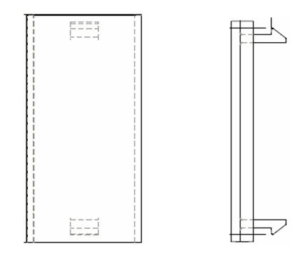 BLANK FOR EUROMOD FACEPLATE
