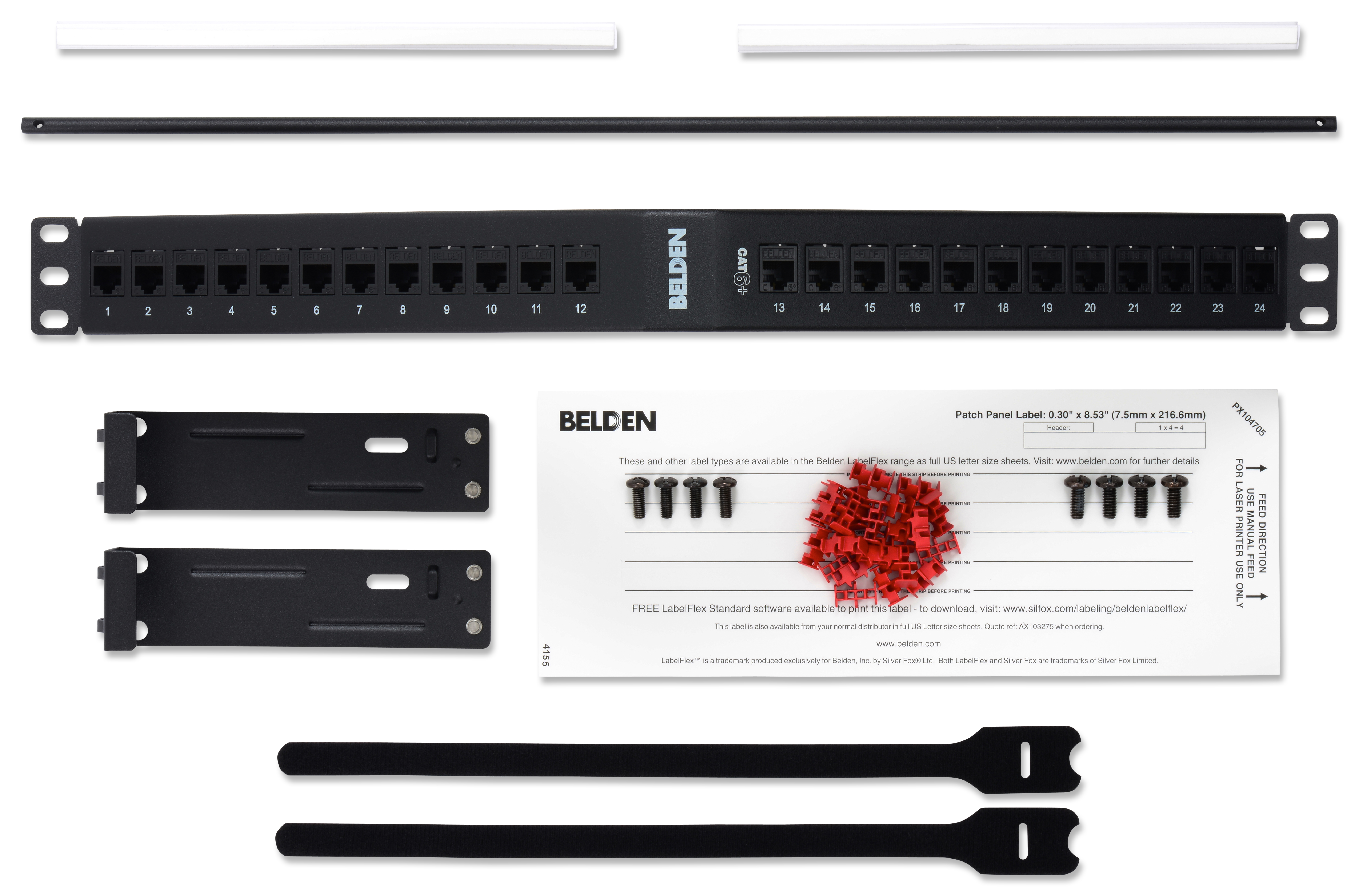 CAT 6 Angled PP 24 1U