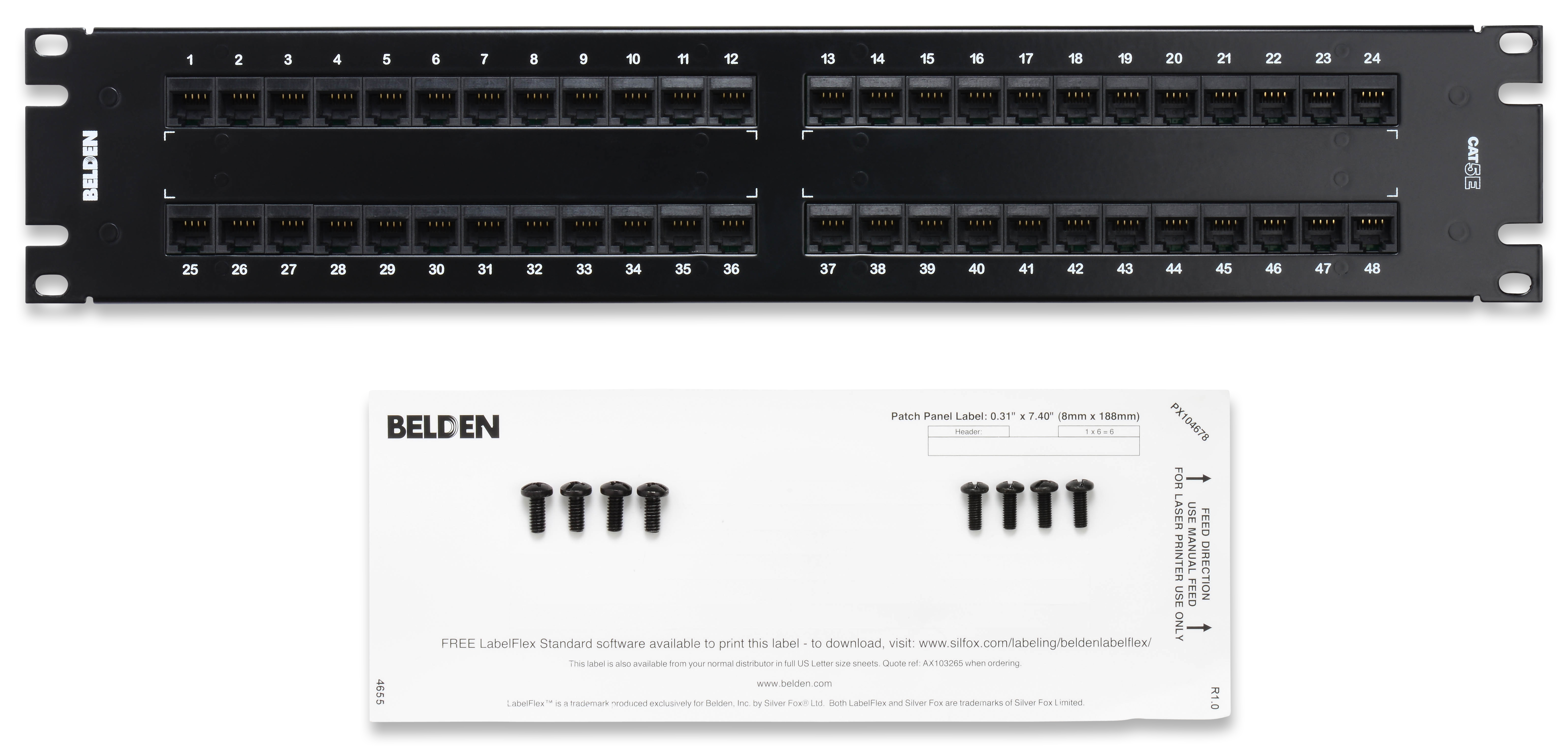 CAT 5E HDPP BIX 48 2U